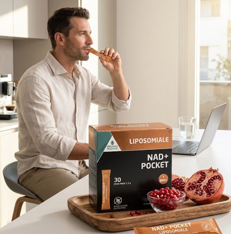 NAD+ Pocket Liposomiale PromoPharma Integratore 30 Stick Pack