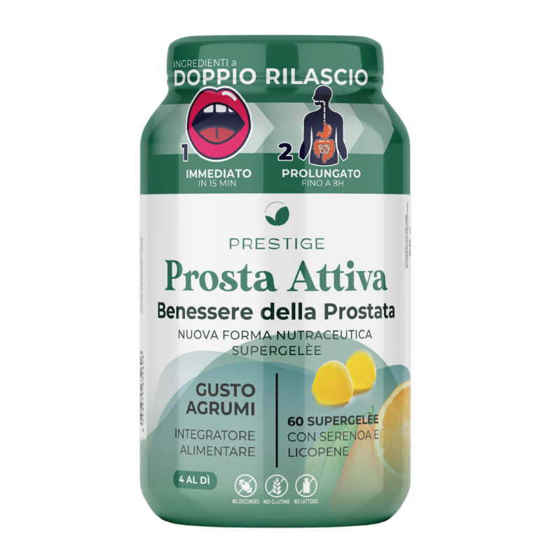 Supergelèe Prosta Attiva - Migliora la funzionalità della prostata e delle vie urinarie