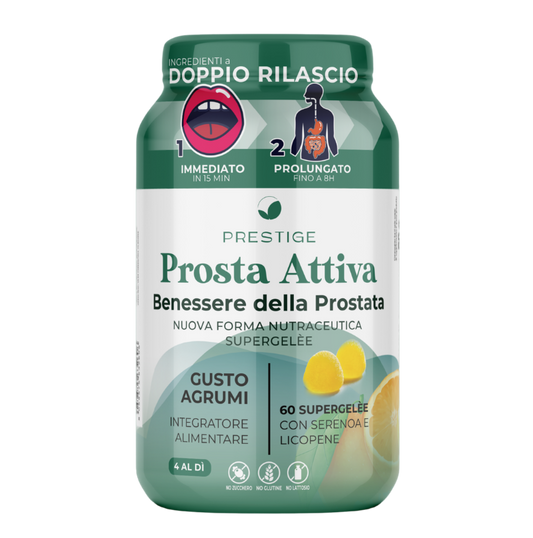 Supergelèe Prosta Attiva - Migliora la funzionalità della prostata e delle vie urinarie