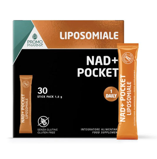 NAD+ Pocket Liposomiale PromoPharma Integratore 30 Stick Pack