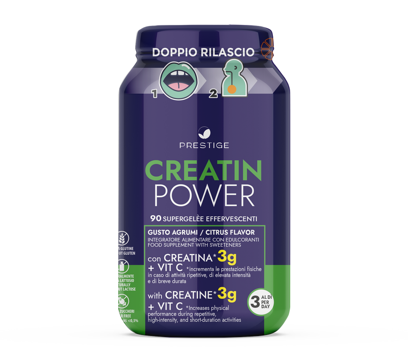 Supergelèe Prestige Creatin Power Integratore 90 gommose di creatina