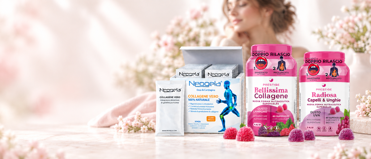 Protocollo Routine Collagene 360 di AwenLab: Neogela, Bellissima Collagene e Radiosa Capelli e Unghie