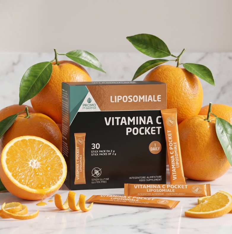 Vitamina C Pocket Liposomiale – Scudo Antiossidante a Lento Rilascio