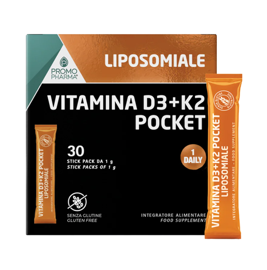 Vitamina D3 + K2 Pocket Liposomiale – Scudo e Sostegno Integrato